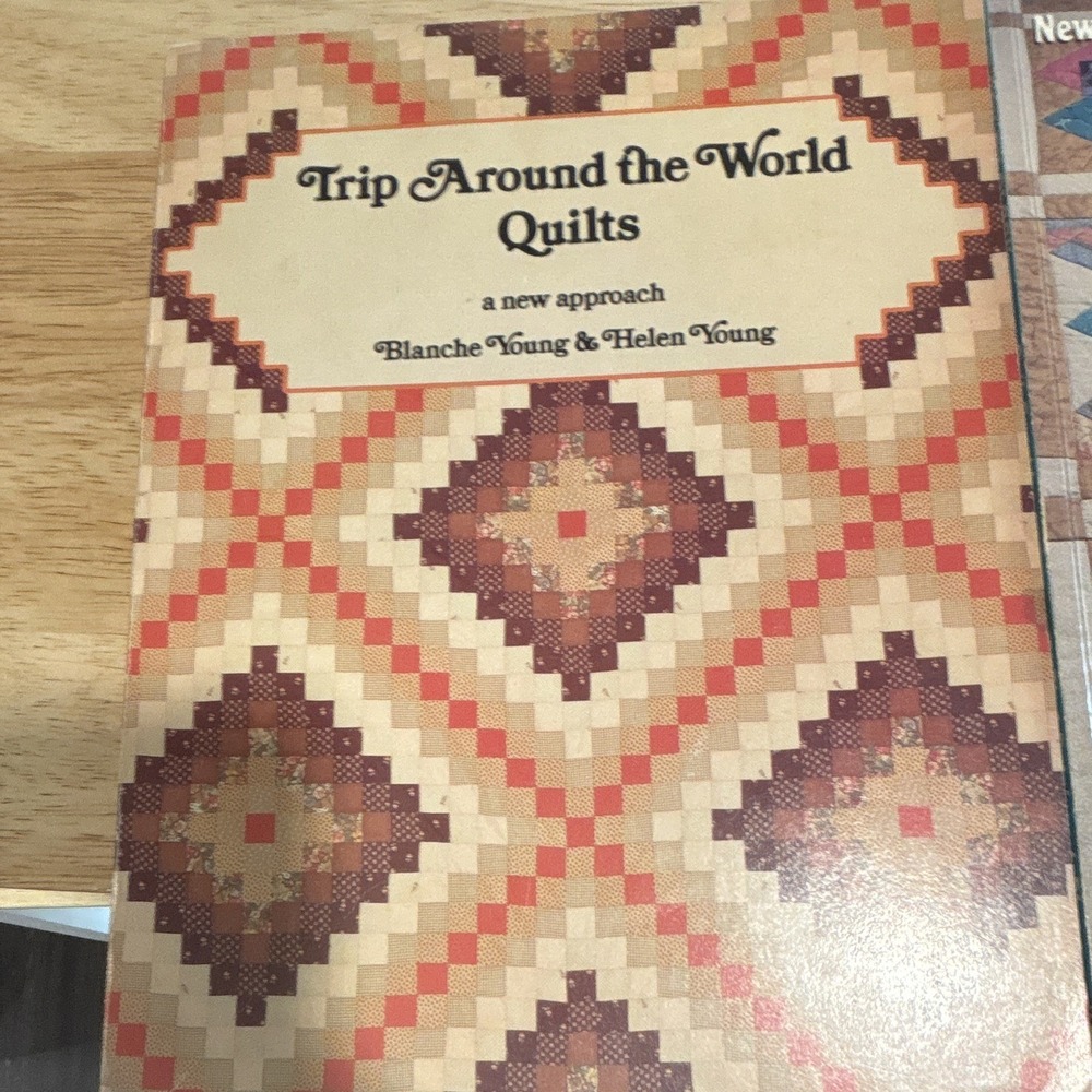 2 Vintage Quilt Books: Trip Around The World Quilts & Block By Block